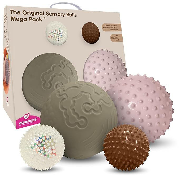 Edushape The Original Sensory Balls for Baby, Boho Chic Mega Pack - Assorted Baby Balls That Help... | Amazon (US)