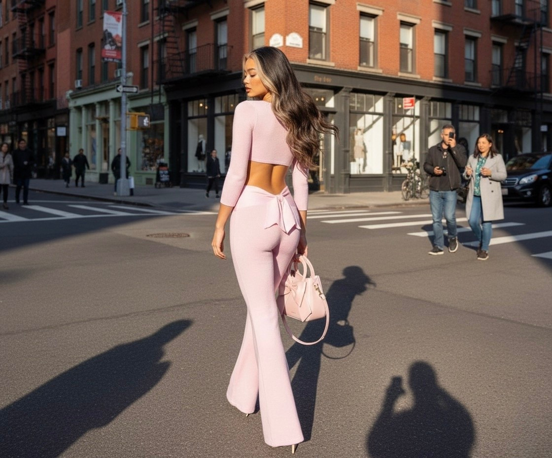 City walk kind of day 🤍
Wearing a soft pink open-back top (S) with matching high-waisted flare pants (S) and a mini handbag — one of those effortless city outfits that feels feminine, comfortable, and still polished enough for walking around, grabbing lunch, or running errands downtown. I love a matching set like this because it looks styled without trying, and the open-back detail adds just enough interest. Everything I’m wearing is linked below if you want to shop this soft baddie city look ✨


#LTKHoliday #LTKootd #LTKFindsUnder50