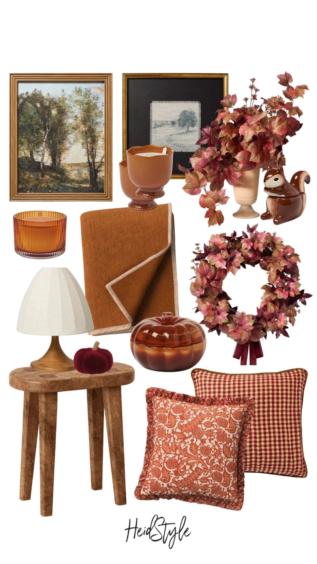 Target Fall Home Decor

fall wreaths
pumpkin centerpieces
autumn throw blankets
harvest table runners
rustic lanterns
fall scented candles
cozy knit pillows
maple leaf garlands
neutral fall florals
warm plaid accents

#LTKSeasonal #LTKHome #LTKStyleTip