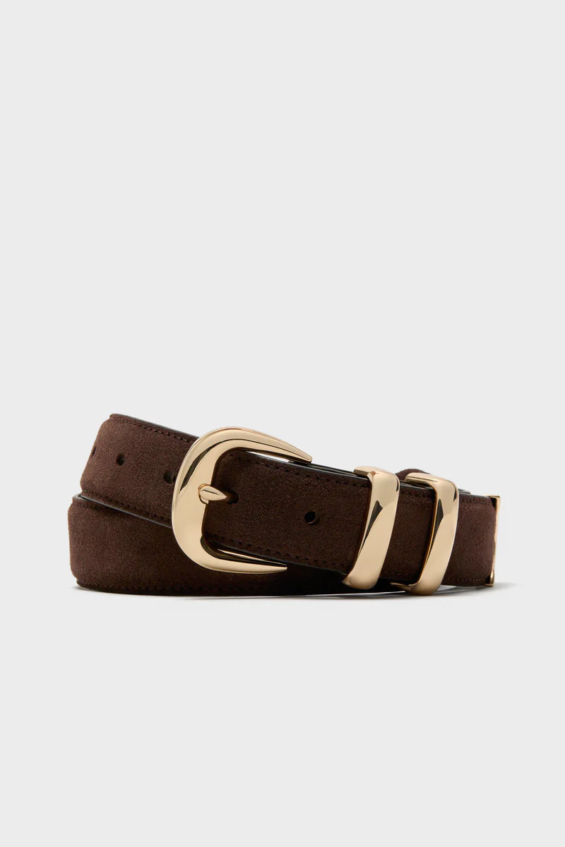 Chocolate Suede Western Belt | Tuckernuck (US)