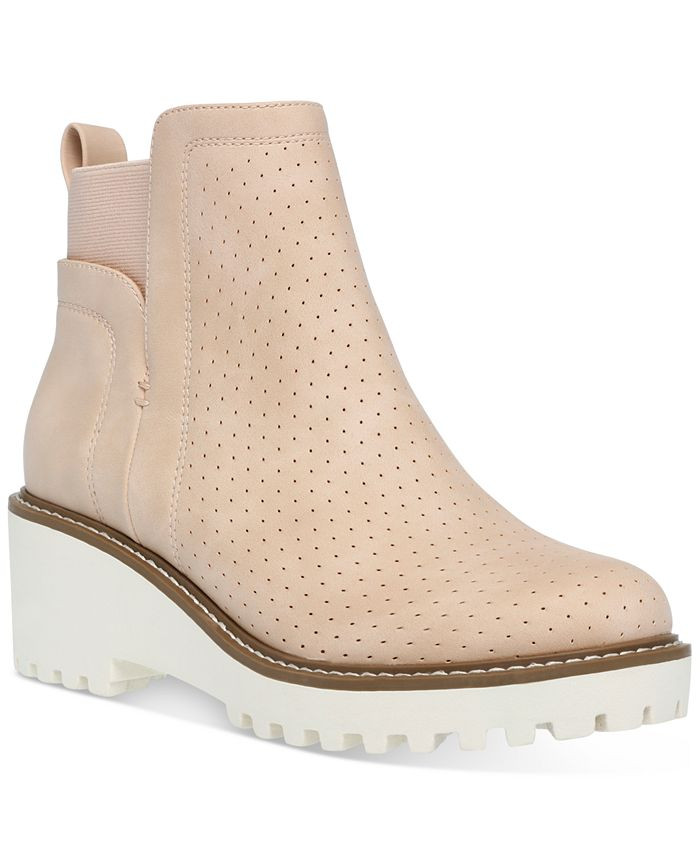 DV Dolce Vita Women's Rielle Wedge Lug Chelsea Booties & Reviews - Booties - Shoes - Macy's | Macys (US)