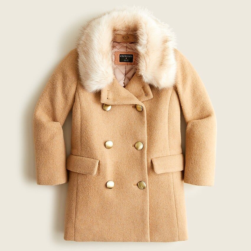 Girls' double-breasted wool coat | J.Crew US