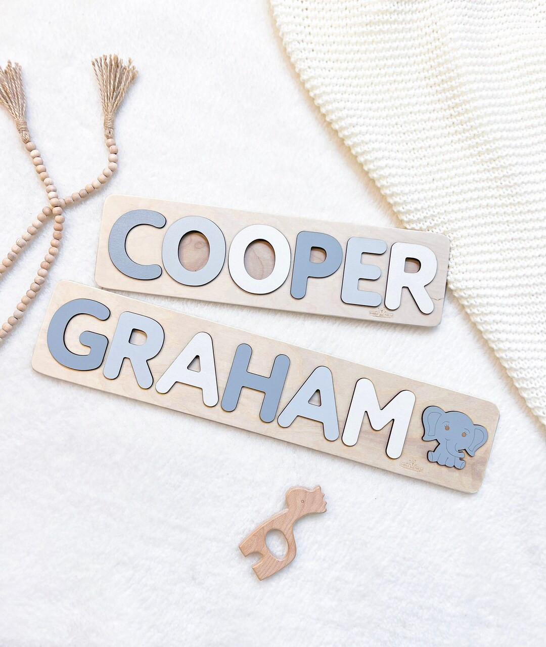 Personalized Wooden Name Puzzles Gift for Kids Toddlers First - Etsy | Etsy (US)