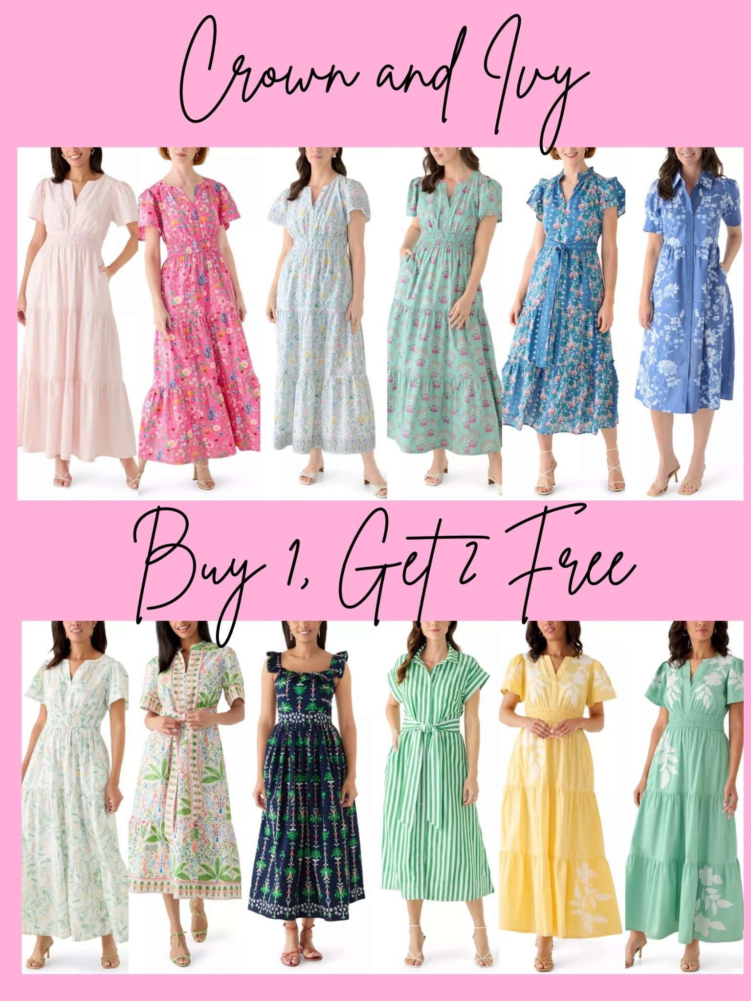 Buy 1, get 2 free is the BEST deal you will see all year for these pretty crown and Ivy pieces! 

#LTKPlusSize #LTKMidsize #LTKSaleAlert
