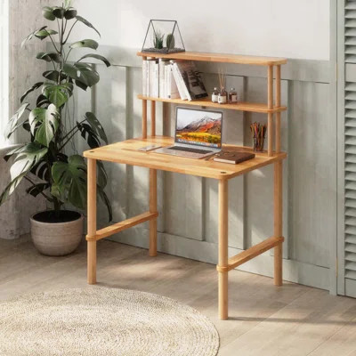 Modern Solid Wood Study Desk – Perfect for Home Offices | Wayfair North America