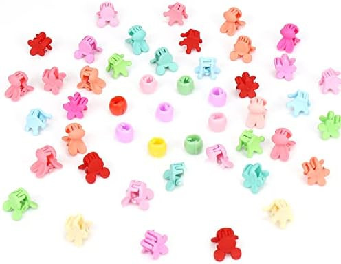 50PCS Baby Girls Mini Hair Claw Clips Flower Hair Hair Accessories Barrattes for School Girls Kid... | Amazon (US)