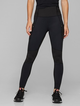 Athleta Womens Sleet High Traverse Tight Black Size L | Athleta