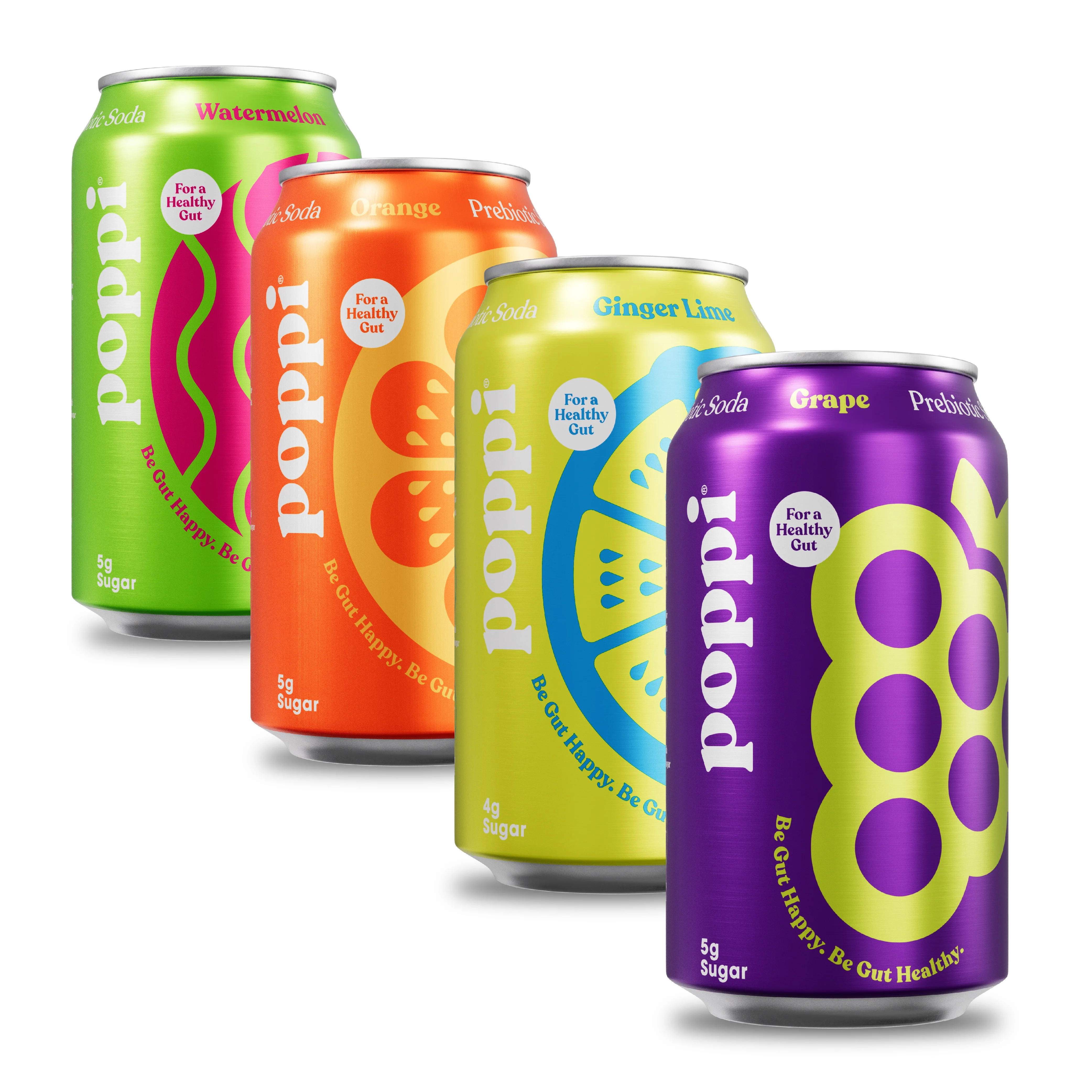 Poppi Prebiotic Soda, Beach Party Variety Pack, 12 Pack, 12 oz | Walmart (US)