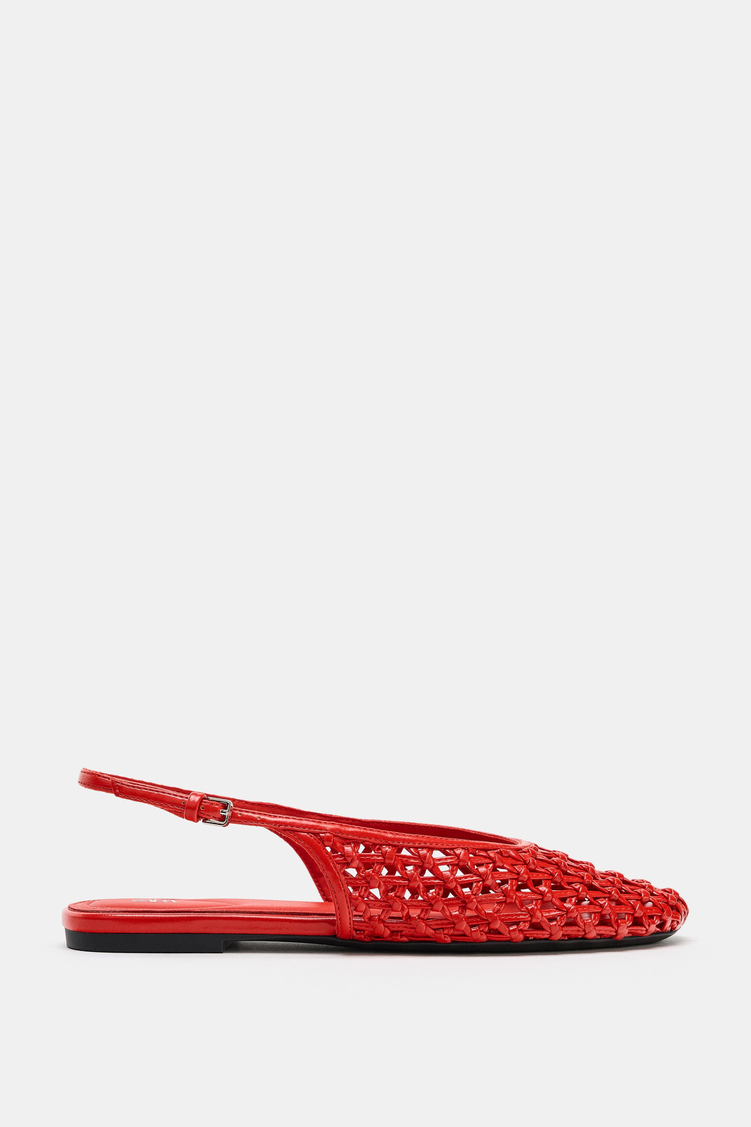 BRAIDED EFFECT SLINGBACK FLATS | Zara US
