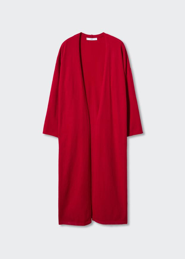 Long knit cardigan | MANGO (US)