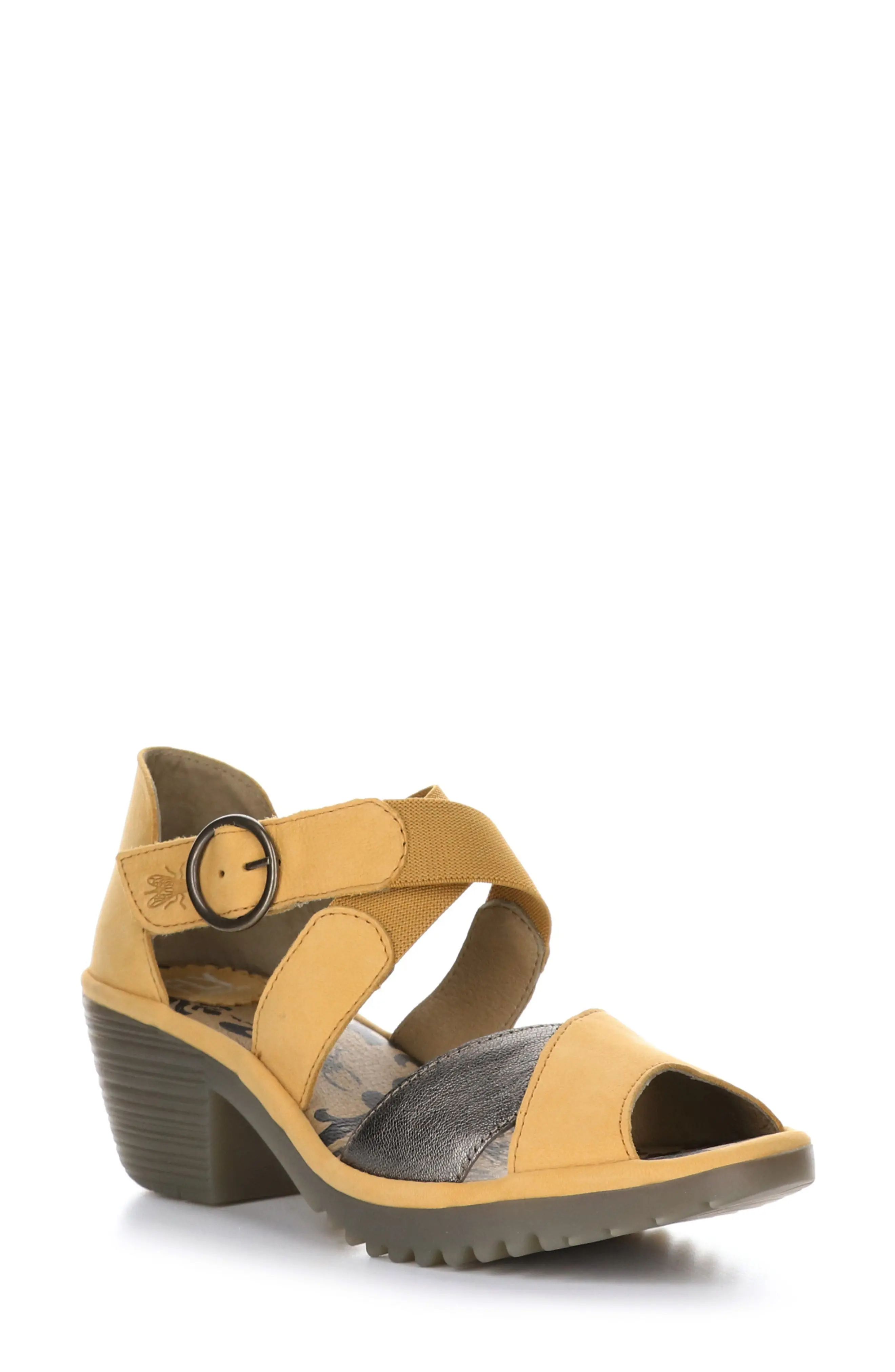 Women's Fly London Waid Sandal, Size 5.5-6US - Yellow | Nordstrom