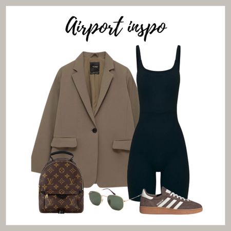 Airport outfit, travel outfit, holiday, blazer outfit, unitard, spezial 

#LTKeurope #LTKSeasonal #LTKtravel
