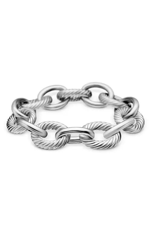 David Yurman Oval Link Chain Bracelet in Sterling Silver, 17mm at Nordstrom, Size 8.5 | Nordstrom
