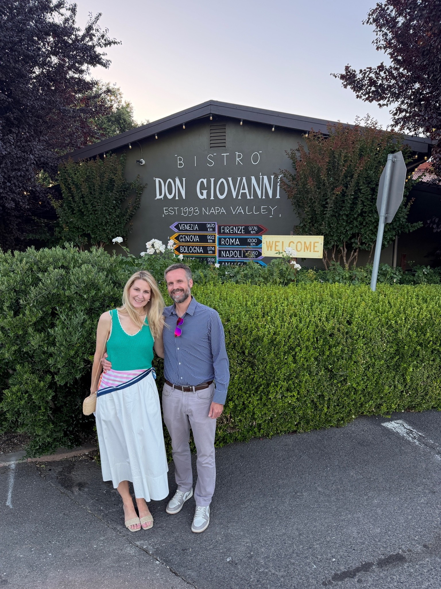 Dinner in Napa.

#LTKfoodie