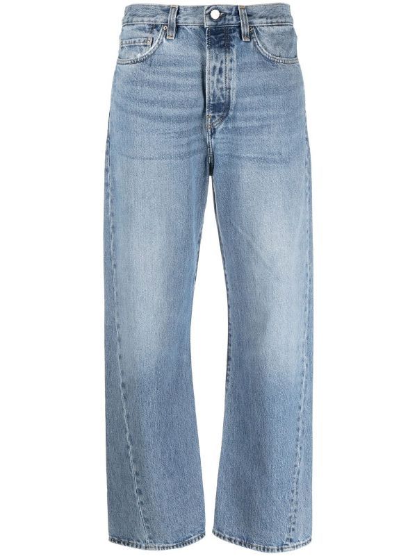 high-waist straight-leg jeans | Farfetch Global