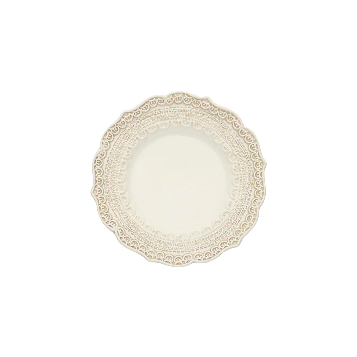 Finezza Cream Bread / Canape Plate | Arte Italica & Crown Linen Designs