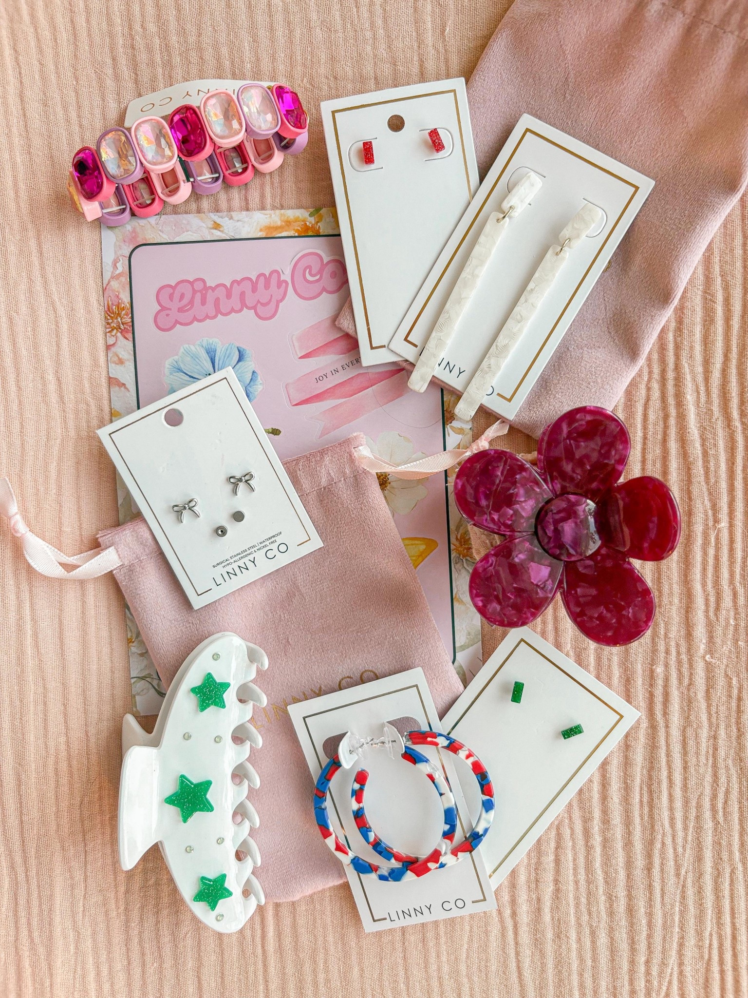 #gifted love these pieces from Linny Co - a Dallas based jewelry company with fun, bold, statement pieces and timeless pieces too! 

their flat back studs are hypoallergenic and made from surgical grade stainless steel
👏🏻 

Also - safe for 3+ 😍 hello mommy and me matching jewelry! 

#LTKValentine #LTKmomlife