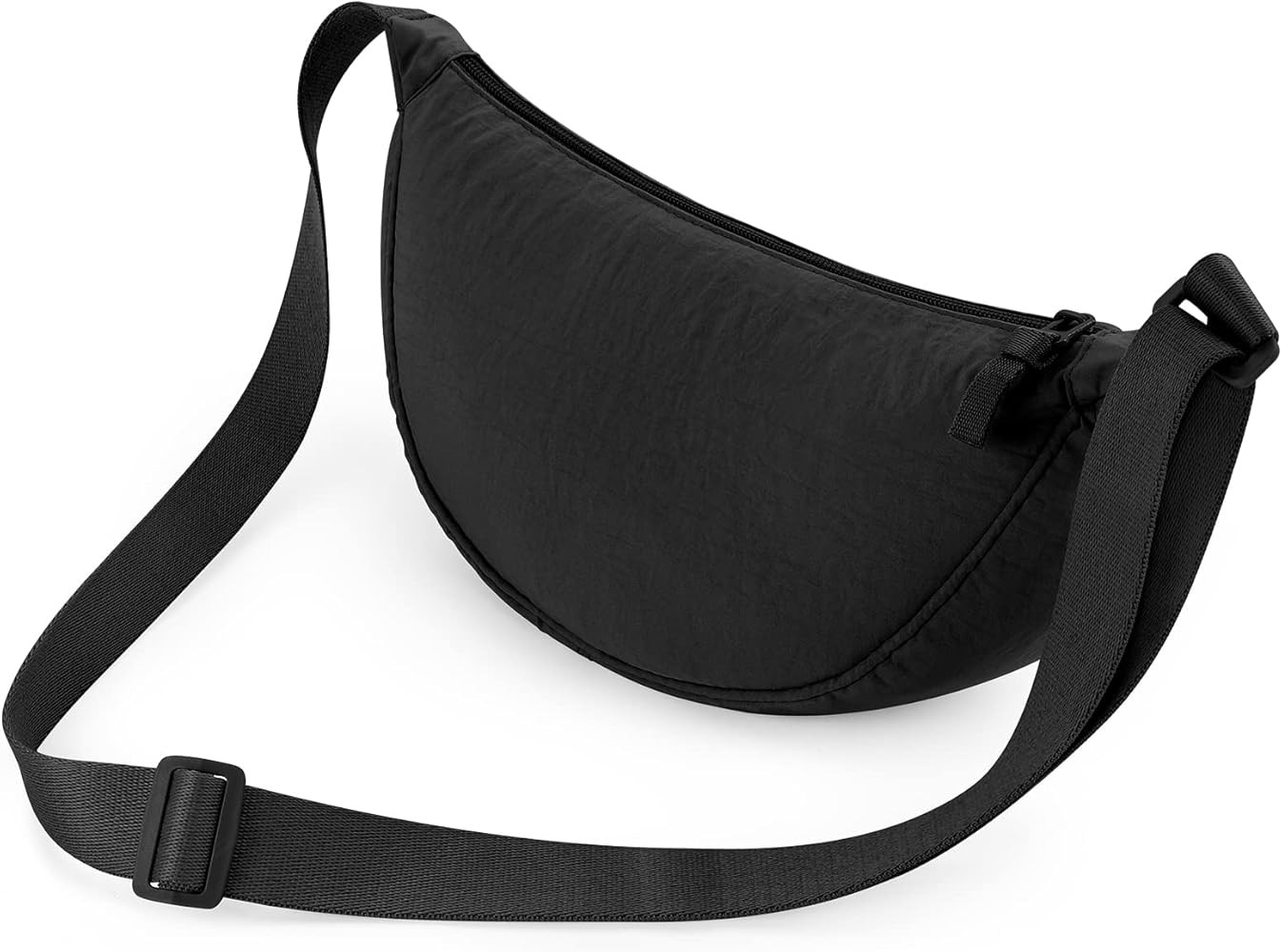 HASMES Small Nylon Crescent Crossbody Bag for Women Trendy,Half Moon Shape Bag,Dumpling Bag with ... | Amazon (US)