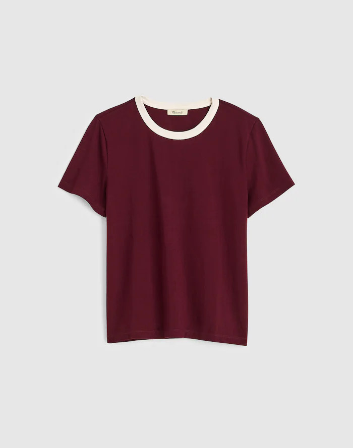 The Perfect Crewneck Tee in Allday Jersey | Madewell