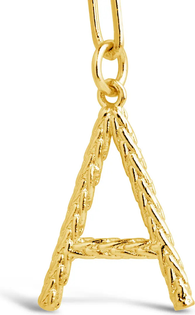 14K Yellow Gold Plated Braided Initial Pendant Necklace | Nordstrom Rack