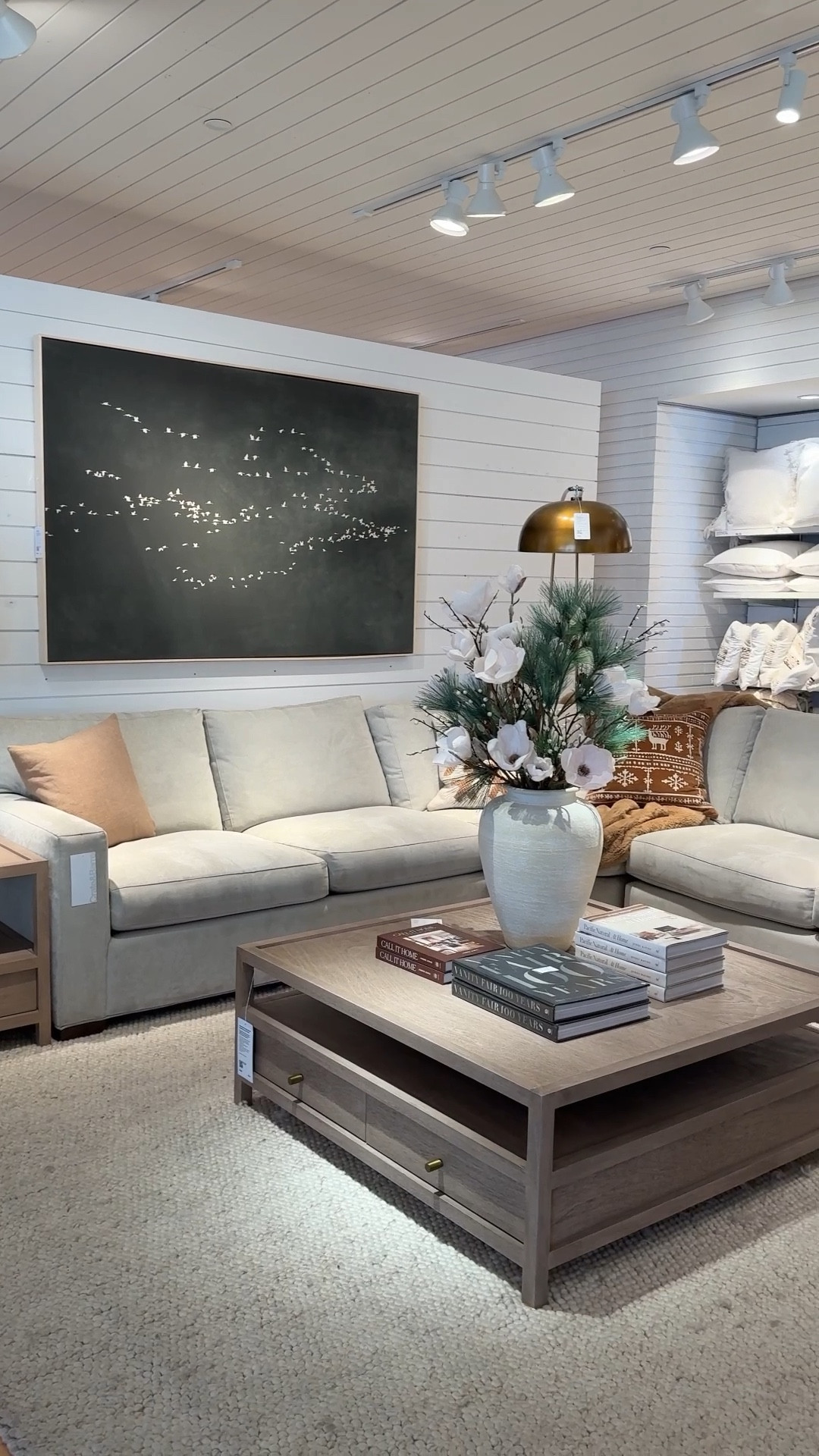 A calm, contemporary living room done right! 🩶 This gray-toned space feels relaxed yet elevated with plush seating, warm wood accents, and just the right amount of contrast. The Axis Sectional Sofa creates an inviting foundation for lounging, while the Keane weathered wood coffee and side tables add natural warmth and texture. ☺️ Finished with the Heading South green canvas wall art for a subtle pop of color, this room feels spacious, comfortable, and thoughtfully styled—perfect for everyday living in a larger home! 🏡 Everything is linked from Crate & Barrel to easily recreate the look! #CrateAndBarrel #LivingRoomInspo #ModernLivingRoom

#LTKSaleAlert #LTKHome