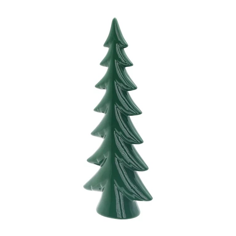 Holiday Time Green Ceramic Tabletop Tree, 10.5" | Walmart (US)