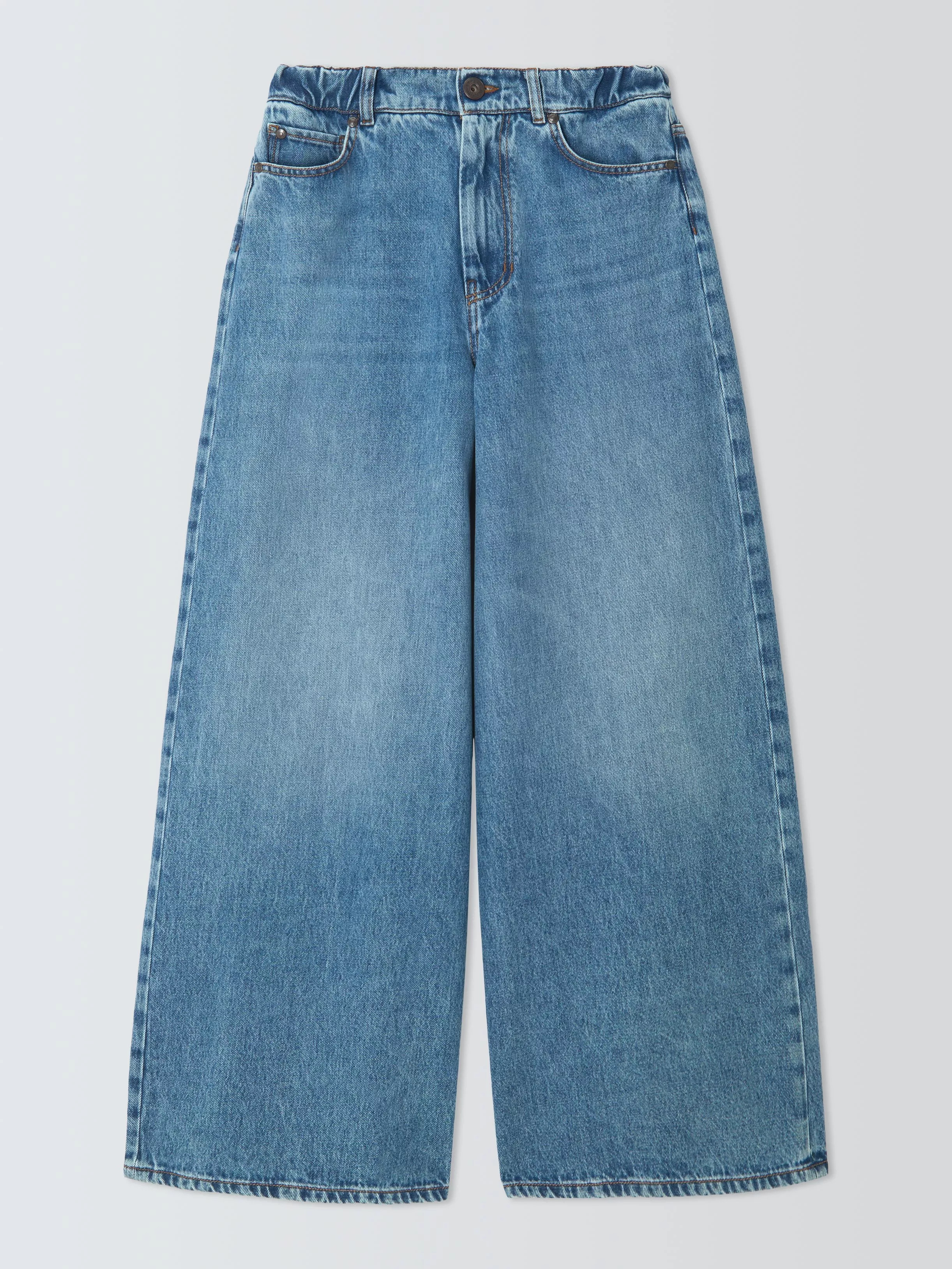 Weekend MaxMara Abete Wide Leg Jeans, Navy | John Lewis (UK)