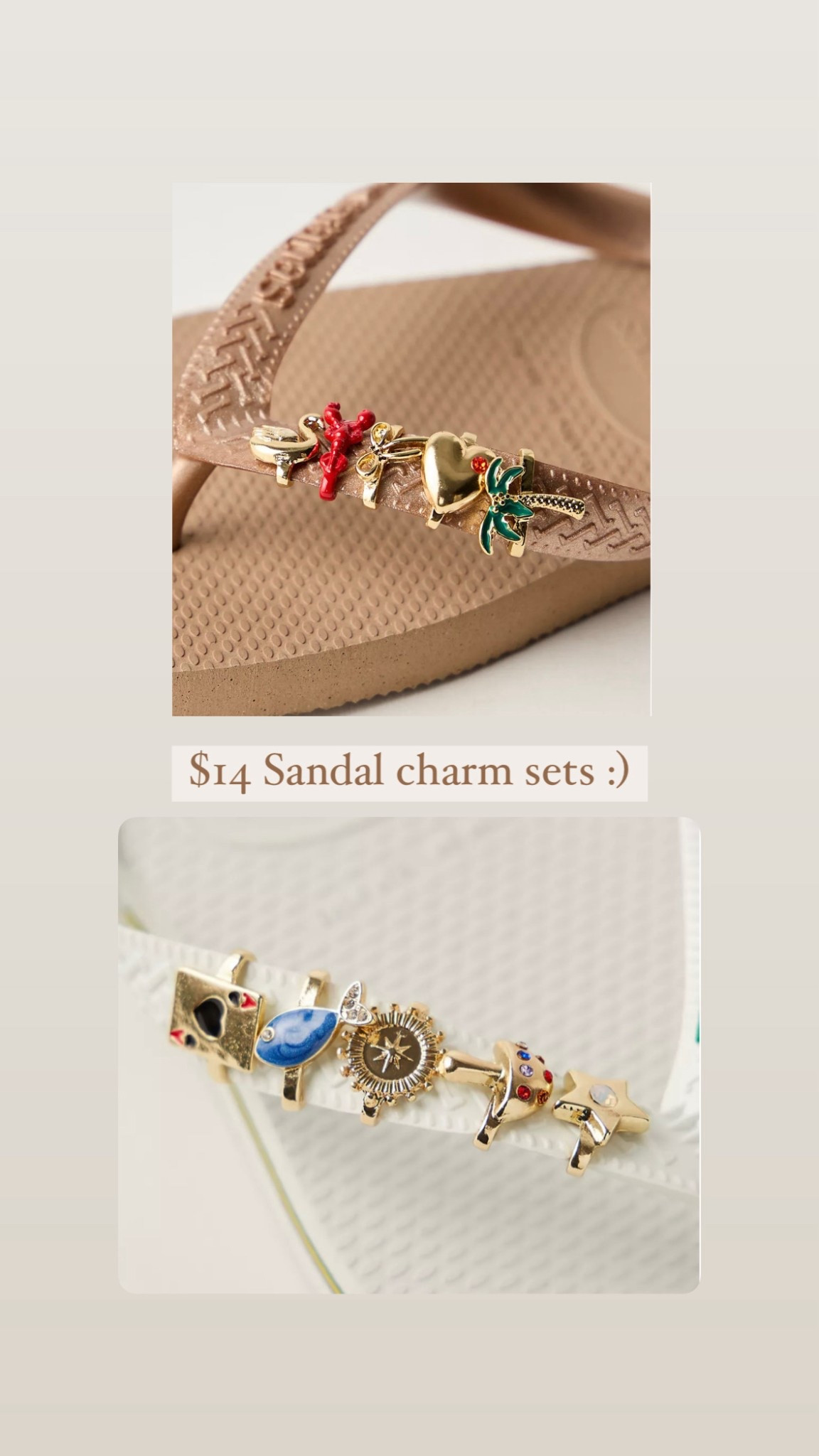 $14 sandal charm sets — daily edit cover from Found by Em