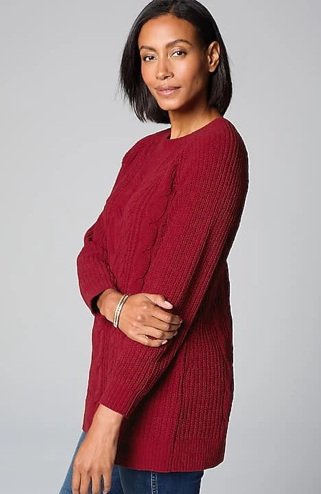 Chenille Cabled Tunic | J. Jill