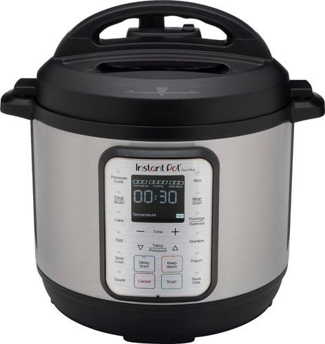 Instant Pot - 6 Quart Duo Plus 9-in-1 Electric Pressure Cooker - Silver - Silver | Best Buy U.S.