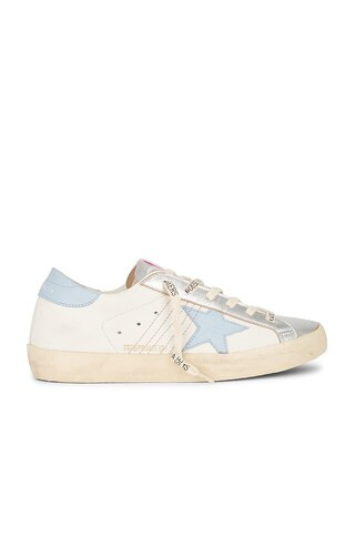 Golden Goose x REVOLVE Super Star Sneaker in Light Blue & White from Revolve.com | Revolve Clothing (Global)