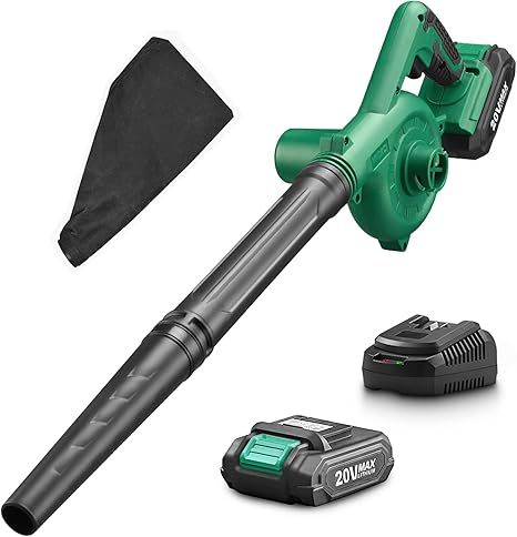 KIMO Cordless Leaf Blower, 2-in-1 Handheld Vacuum/Sweeper, 150 MPH, Variable Speed, w/2.0 Ah Li-i... | Amazon (US)
