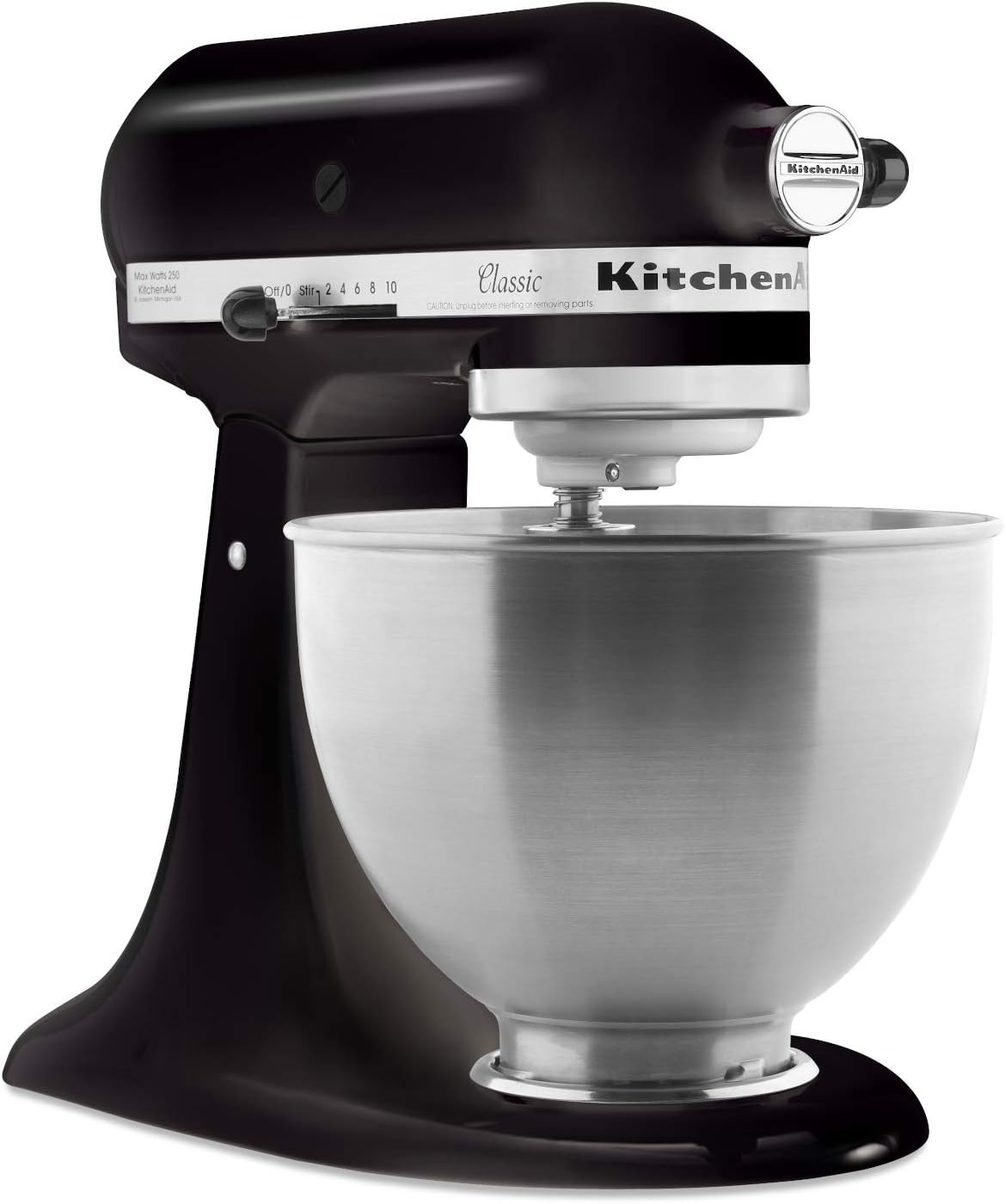 KitchenAid Classic Series 4.5 Quart Tilt-Head Stand Mixer K45SS, Onyx Black | Amazon (US)