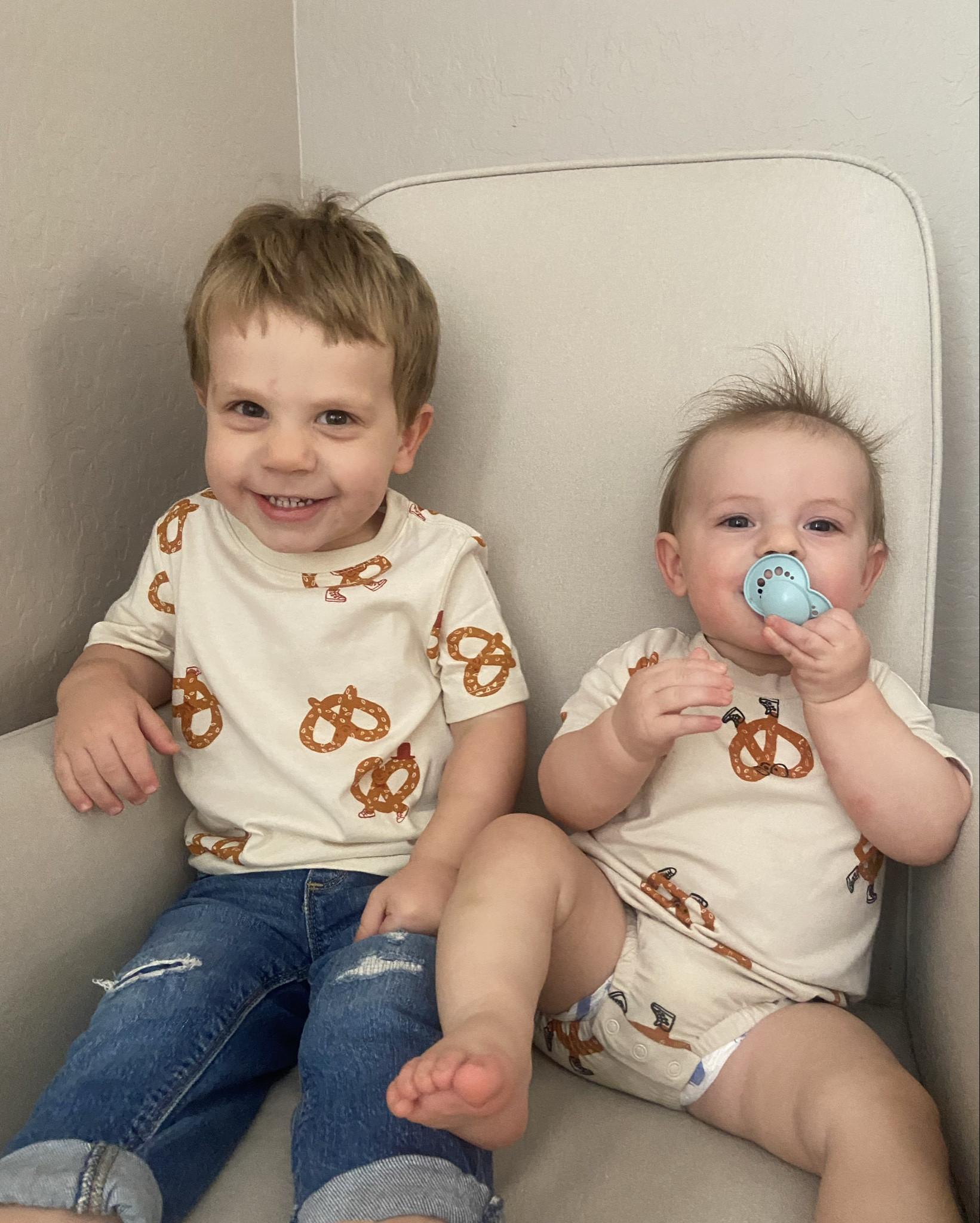We love a matching moment ✨😉 Target has the cutest little sets out to match! I’m loving the pretzels 🥨 

#LTKBaby #LTKFamily #LTKKids