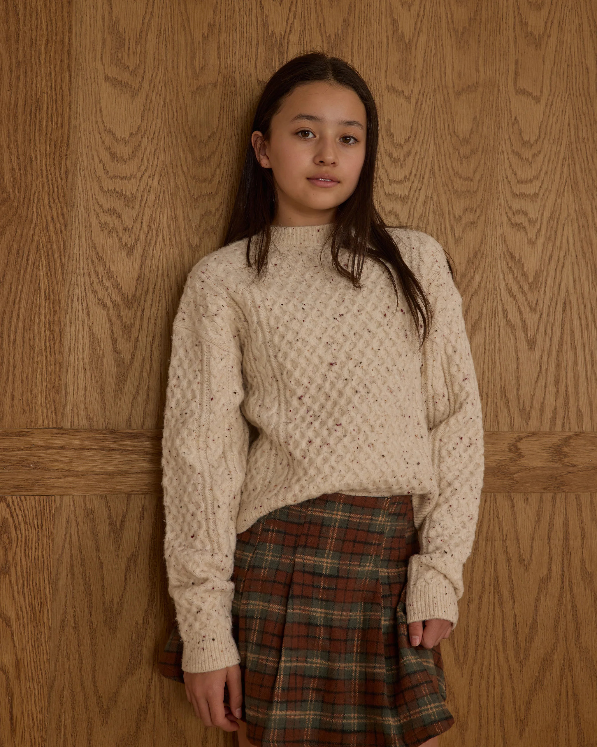 Carolina Sweater || Natural Speckled | Rylee + Cru
