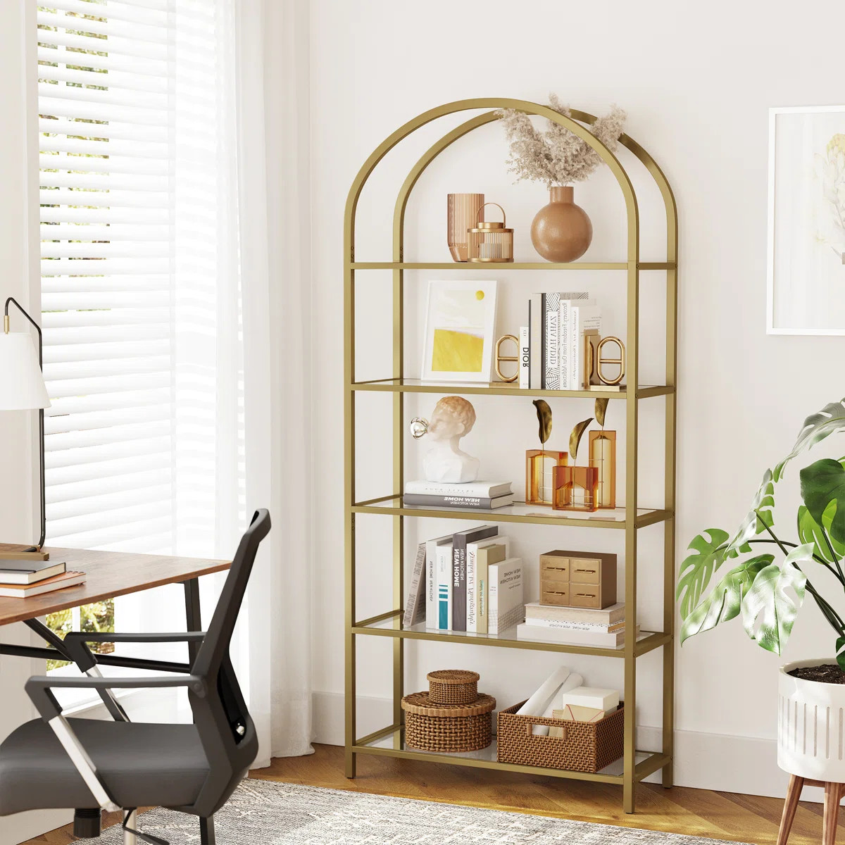 Adrianne 72.2'' H x 32.7'' W Etagere BookcaseByKelly Clarkson Home4.8Rated 4.8 out of 5 stars.3,9... | Wayfair North America