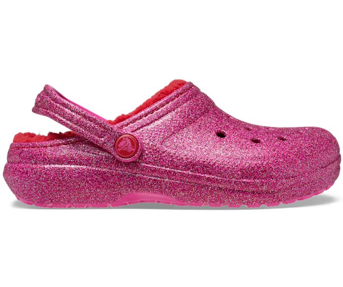 Kids’ Classic Lined Pink Glitter Clog | Crocs (US)