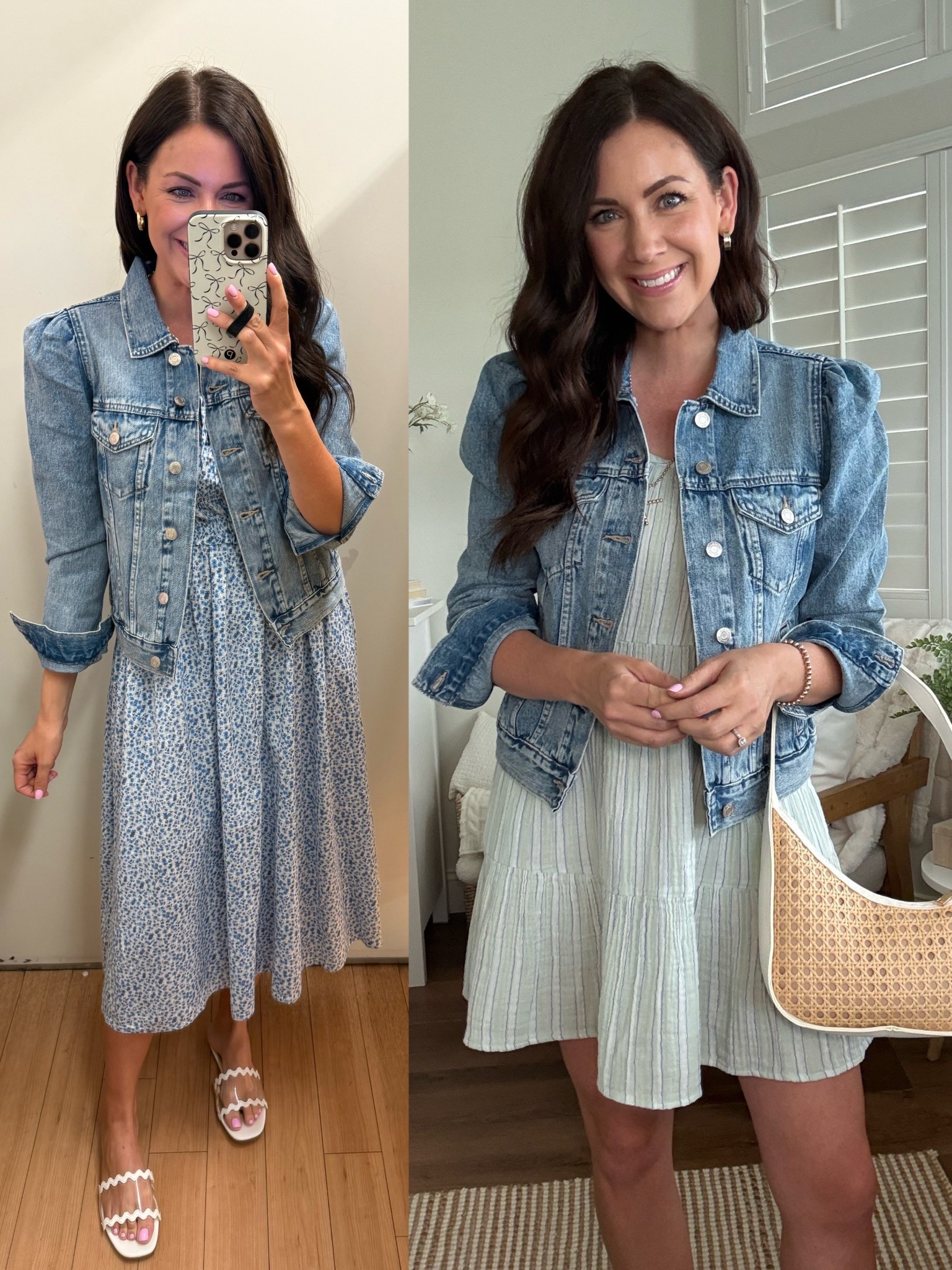 Ruffle shoulder jean jacket 70% off again!! Only $27😍 wearing a small 

#LTKFindsUnder50 #LTKSaleAlert #LTKSeasonal