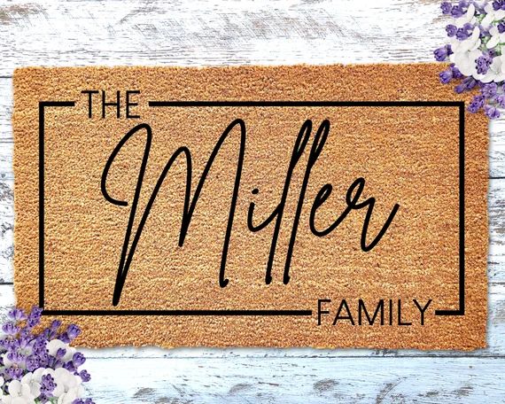 Housewarming Gift Family Name Doormat Personalized Doormat | Etsy | Etsy (US)