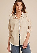 Striped Button Down Shirt | Maurices
