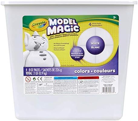 Crayola Model Magic White, Modeling Clay Alternative, 2 lb. Bucket, Gift | Amazon (US)