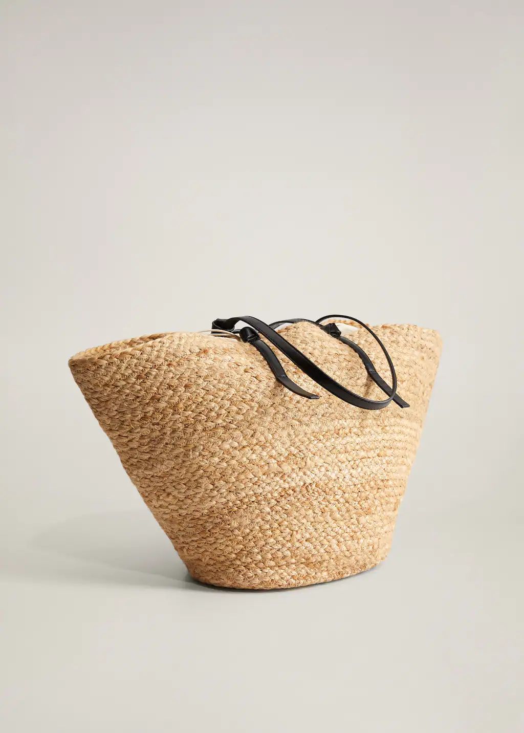 Jute basket bag | MANGO (US)