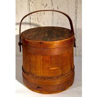 Antique Firkin  Wood Firkin  Sugar Bucket  Old Wood Bucket  Farm Primitive  Kitchen Antique  Wood Primitive | Etsy (US)