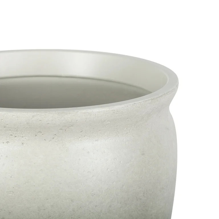 Better Homes & Gardens 14inch Hawthorn Planter Gypsum with Modern Design for Indoor Outdoor Plant | Walmart (US)