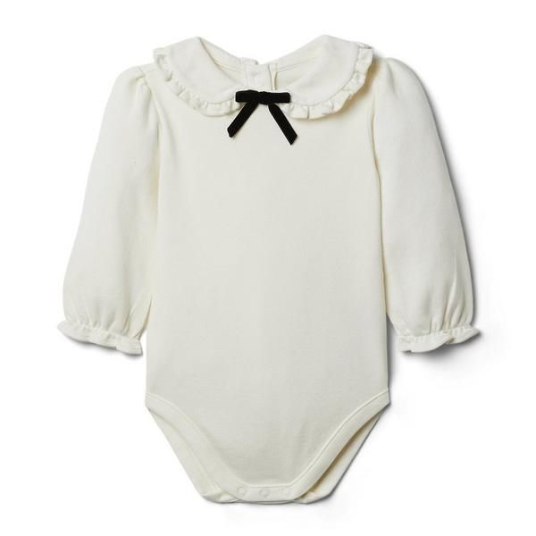 Baby Bow Collared Bodysuit | Janie and Jack