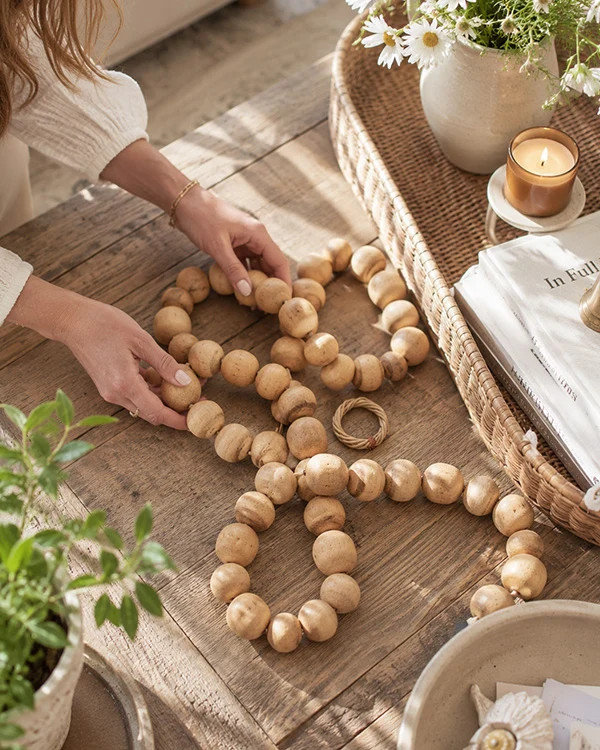 Dried Gourd Ball Garland | Decor Steals