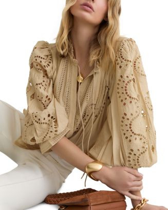 Rhiannon Cut Out Lace Blouse | Bloomingdale's (US)