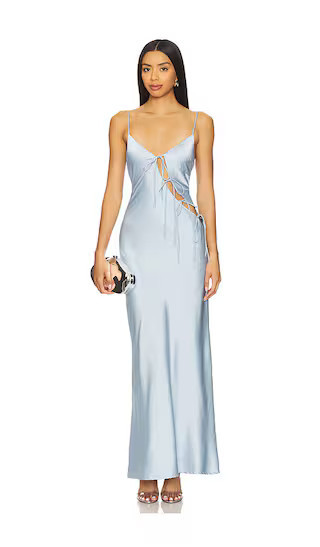 LIONESS x REVOLVE About A Girl Maxi in Baby Blue. - size M | Revolve Clothing (Global)