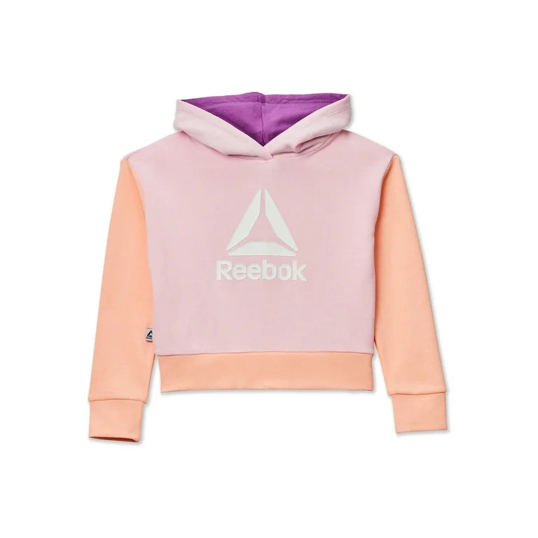 Reebok Girls Cropped Hoodie, Sizes 4-18 | Walmart (US)