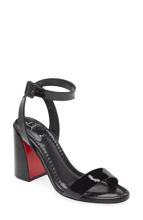 Christian Louboutin Miss Sabina Sandal in Black/Lin Black at Nordstrom, Size 6Us | Nordstrom